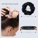 ZIMASILK 100% Mulberry Silk Hair Scrunchies - 3 Pack Black | Gentle Elastic Hair Bands for Women and Girls - Buy Online on GoSupps.com