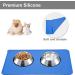 Moacc Slipproof & Waterproof Feed Mats for Dogs & Cats - Silicone Base 54x38cm - Blue - Buy Online on GoSupps.com
