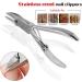 FURLOU Nail Clipper Stainless Steel Nail Cuticle Nipper Professional Nail Ingrown Pedicure Cuticle Scissor Plier Pusher Tool with Protective Cover Scissors - Buy Online on GoSupps.com
