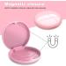Dnom Dose of Bite: Premium Denture Container & Prosthesis Box - Pink Round with Silicone Mat - Buy Online on GoSupps.com