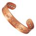 Magnetic therapy arthritis bracelet made of pure copper for men effectively relieves arthritis and carpal tunnel pain.Magnetic field therapy has a slight influence on lymphatic drainage (K)