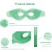 Adofect Gel Beads Eye Mask - Reusable Hot and Cold Pack for Puffy Eyes, Dark Circles, Migraines - Blue/Green - 2 PCS - Buy Online on GoSupps.com
