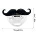 Funny Silicone Baby Pacifier with Beard & Mustache | Food-Grade Safe & Sustainable | Ideal for Babies & Toddlers - Buy Online on GoSupps.com