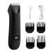Tondeuse Poils Du Corps | Rasoir lectrique Faible Bruit Tondeuse Poils Pubiens Pour Hommes pour Parties Intimes Pubis Dos Aisselles Poitrine Bras Noir