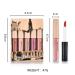 Matte Liquid Lipstick Set - Waterproof Mini Long-lasting Lip Gloss | Non-Feathering Cup Lipstick Gift Box - Beauty Makeup Set in Nude Palette - Buy Online on GoSupps.com