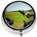 Flying Wild Duck Printed Mini Round Pill Box | 3 Compartment Portable Pill Organizer for Travel Home & Office Use - Buy Online on GoSupps.com