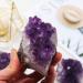 Natural Magic Natural Amethyst Cluster Quartz Purple Crystal Raw Stone Specimens Home Decor Crafts ZJGIDTEM (Color : Amethyst Cluster Size : 300g) 300g Amethyst Cluster