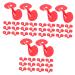 Cabilock 300 Pcs Chicken Glasses Chicken Goggles Chicken Saddle for Hens Red Plastic Pheasant Cockfighting Redx3pcs 5.5x2.5cmx3pcs