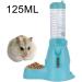 MOACC 125ML Hamster Water Bottle with Stand - Automatic Feeder & Dispenser | No Drip Plastic Hanging Holder for Small Animals - Blue - Buy Online on GoSupps.com