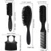 QUR 4 PCS Black Shaving Brush Set - Luxurious Professional Barber Tools for Men | International Shipping - Buy Online on GoSupps.com