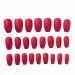 Bohend Faux Ongles Mat Pure Ballerine Rouge - 24Pcs - Ongles Art Complet pour Femmes et Filles - Livraison Internationale - Buy Online on GoSupps.com