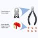 Zonon Bow String Nocking Points Pliers Kit - Archery T-Shape Bow Square Ruler & Buckle Pliers Set for Recurve Bow Turning - Dark Blue - Buy Online on GoSupps.com