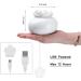 YJY Lotus Ceramic Essential Oil Diffuser | USB Aromatherapy Humidifier for Bedroom & Office | Auto Shut-Off, 7 Colors LED Light | Cute & Small (White) - Buy Online on GoSupps.com