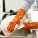 Holoras Reusable Household Gloves Rubber Kitchen Dishwashing Gloves 3 Pairs Orange - Buy Online on GoSupps.com