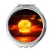 Mirror earth round makeup mirror o-NUCLEAR-EXPLOSION-facebook makeup mirrors pocket mirror portable mirror