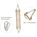 Seaokais Wooden Rope Ladder for Birds | 15.7 x 3.9 | 2 Aluminum Carabiners Clips | Bird Cage Accessories - Buy Online on GoSupps.com