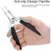 Podiatrist Toenail Nipper - Heavy Duty Nail Clippers for Thick & Ingrown Toenails | Long Handle Stainless Steel Pedicure Tool for Seniors - Locking Design (Black - Buy Online on GoSupps.com