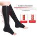 Mdrcg Compression Stockings with Zipper | Knee High Open Toe Calf Socks | 15-20 mmHg Support for Optimal Circulation - Buy Online on GoSupps.com