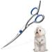Pet Grooming Scissors Jiasoval 6" Up Curved Dog Grooming Scissors Set with Safety Round Tip Stainless Steel Pet Grooming Dog Cat Hair Cutting Trimming Scissors