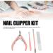 Manicure Tools Set Nail Clippers Set Fine Craftsmanship Rust Resistant for Travel (Pink) - Buy Online on GoSupps.com