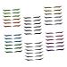 Healeved 6pcs Eyeliner Lash Tape Self- Adhesive Double Eyelid Makeup Supplies Double Eyelid Tapes Plastic 1 count (Pack of 1) Assorted Color