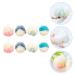 Buy 8pcs Color Matching Bath Ball Foam Loofah Sponge Set | Natural Mesh Shower Sponges for Body Wash & Bathing - International Shipping Available - Buy Online on GoSupps.com