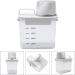 Feegow 1Pc Transparent White Laundry Detergent Dispenser Airtight Detergent Dispenser Multi-Purpose Washing Powder Dispenser Washing(1100ML) - Buy Online on GoSupps.com