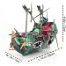 SLOCME Aquarium Shipwreck Decorations - Sunken Ship Ornament with Air Bubbler | Aerating Aquarium Decor for Stunning Fish Tanks - Buy Online on GoSupps.com