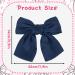 Shop Bow Hair Clip - Women s French Large Hair Bows | Blue Hair Clips for Girls - International Shipping Available - Buy Online on GoSupps.com