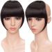 One Piece Straight Bang Clip In On Bangs Fringe Cute Hair Extensions - Natural Black - Buy Online on GoSupps.com