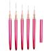5Pcs Nail Arts Liner Brushes Painting Brush Set Thin Nail Arts Dotting Drawing Pen 4/8/12/20/25mm Suitable For Home Use