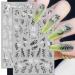 Back Glue Decals Korean French Cute Slider Nail Art Decorations Nail Sticker Leaves Butterfly-shape 3D Black(F-867) - Buy Online on GoSupps.com