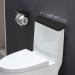 Stretch Velvet Toilet Tank Lid Cover - Super Soft Luxury Plush with Elastic Bottom, Machine Washable - Black - Buy Online on GoSupps.com