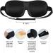 SleepFun 3D Invisible Alar Eye Mask - Ultra Lightweight & Comfortable for Travel, Nap, Shift Work - Black - Buy Online on GoSupps.com