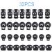 32PCS Professional Cord Lock Set - 4 Sizes Plastic Spring Toggle Stoppers for Drawstrings in Shoes, Bags, Clothing - Buy Online on GoSupps.com