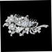 Angoily Flower Hair Comb Bridal Hair Side Comb Rhinestone Headpiece Flower Hair Accessories Hair Accessories for Women Hair Combs for Women Tiara Miss The Flowers Hairpin - Buy Online on GoSupps.com