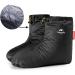 Tentock Ultralight Winter Goose Down Booties - Cozy Water-Resistant Slipper Boots for Camping & Backpacking | Indoor Down Filled Socks - Medium Size - Buy Online on GoSupps.com