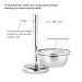 Buy 2 in 1 Stainless Steel Razor Holder & Shaving Set for Men | Durable Razor Plane Stand & Brush Holder - International Shipping Available - Buy Online on GoSupps.com