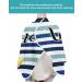 Summer Sunflower Barber Cape - Adjustable Hair Cutting Cape for Women Men & Kids | Fun Geometric Navy Blue Salon Gown - Buy Online on GoSupps.com