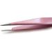 Stainless Steel Eyebrow Tweezers Set with Pointed and Slanted Tips + Curved Brow Scissors Pink Travel Case Included - Buy Online on GoSupps.com