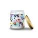 Lavender Candles for Home Scented Aromatherapy Jar Candles 7 oz Long Lasting Candles Scented Candles Gift Set for Women Perfect for Birthday Gifts Watercolor Cactus Pattern