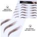 MAGICLULU 5pcs Eyebrow Stickers Temporary Eyebrows 6 Transfer Paper with Soy Ink Shaping Plate 21x15cm Brown - Buy Online on GoSupps.com