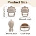 JUSONEY BABILY Bite Ring - 2 Pack Silicone Anti-Drop Toy for Babies 12+ Months - 3D Chicken & Triceratops Shape Finger Sucking Prevention Gloves - Buy Online on GoSupps.com