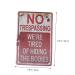 Ciieeo 2pcs Warning Tin Painting Emblems Metal Halloween Signs Metal Signs Hanging Painting Vintage Antique - Buy Online on GoSupps.com