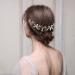 Bridal Headband Etercycle Gold Bridal Hairband Wedding Party Women's Pearl Rhinestones Headpiece Wedding Hair Jewelry for Bride Bridesmaids