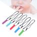 5pcs Soft Block Shaped Teething Pendant Toy - Silicone Sensory Chew Necklace for Autism ADHD - Buy Online on GoSupps.com