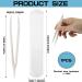Fercaish Oversized Contact Lenses Tweezers | Plastic Flat Pointed Suction Clamp with Case - Perfect for Travel (White) - Buy Online on GoSupps.com