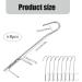 Cyiou 8-Piece Stainless Steel Meat Hooks | Reusable Grilling & Smoked Fish Hooks for Perfect Results - Buy Online on GoSupps.com