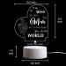 Engraved Mum Birthday Night Light - Touching Gift from Daughter/Son - Mum Birthday Lamp - Buy Online on GoSupps.com