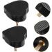 5 Pairs Heart Shaped High Heel Pads - Replacement Heel Caps for Shoe Repair - PVC Heel Tips - Black Shoe Spikes (2.00x2.00x2.00CM) - International Shipping - Buy Online on GoSupps.com